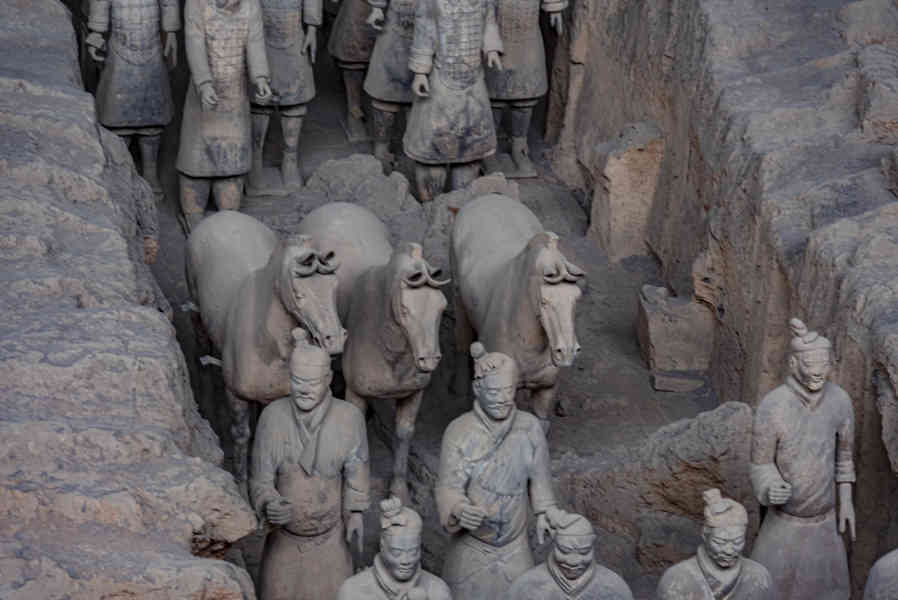 China - Xi'an 021 - mausoleo de Qin Shi Huang - Guerreros de Terracota